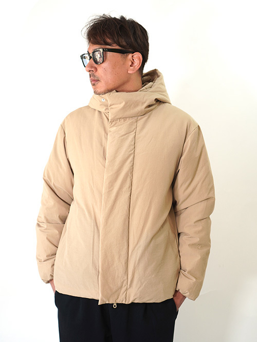 LA MOND HOODIE DOWN JACKET - Beige