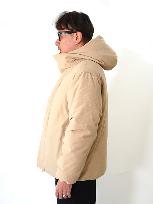 LA MOND HOODIE DOWN JACKET - Beige