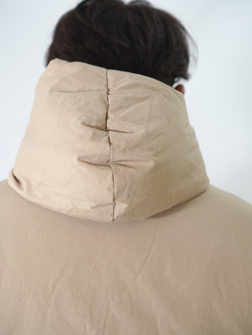 LA MOND HOODIE DOWN JACKET - Beige