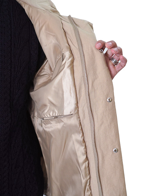 LA MOND HOODIE DOWN JACKET - Beige