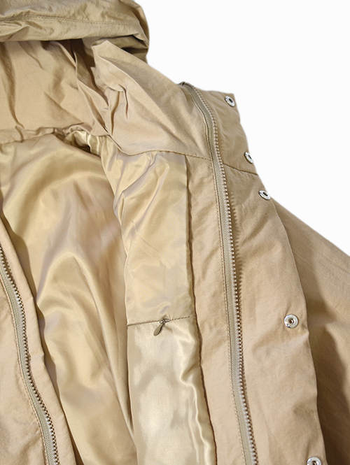 LA MOND HOODIE DOWN JACKET - Beige