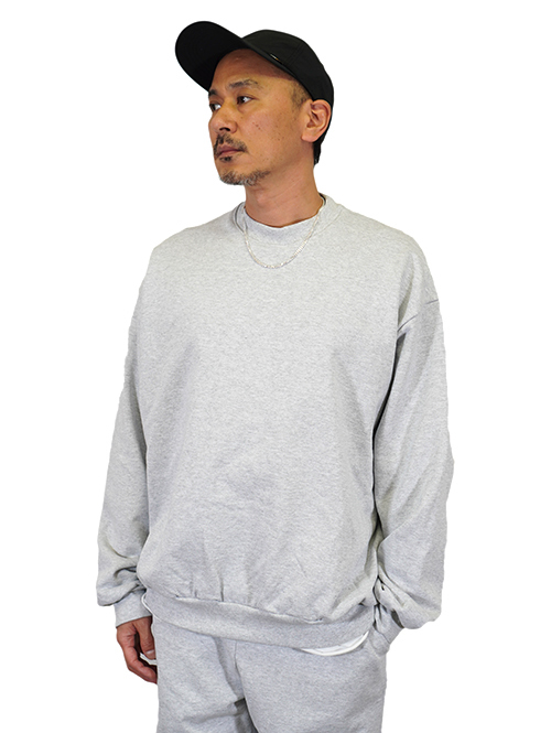 LOS ANGELES APPAREL 14.oz CREW NECK  - Grey