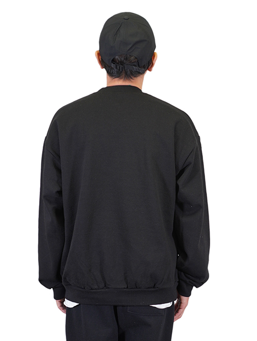 LOS ANGELES APPAREL 14.oz CREW NECK  - Black