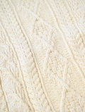 OLD DERBY KNITWEAR Cable Crew Knit - Pure Aran
