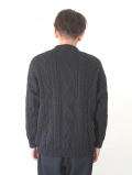 OLD DERBY KNITWEAR Cable Crew Knit - Black