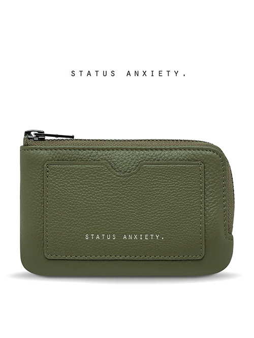 STATUS ANXIETY スモールウォレット LELT BEHIND-Khaki