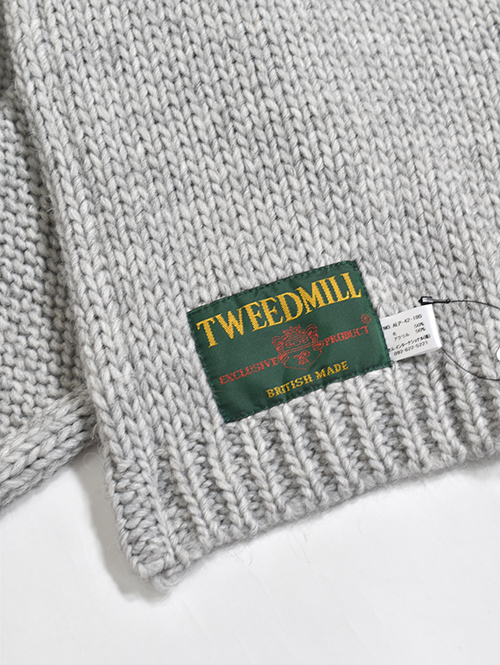 TWEED MILL アルパカ　ニットマフラー