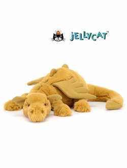 Jellycat 【Medium / 50cm 】Golden Dragon　Mサイズ ゴールデンドラゴン　金色のドラゴン　ゴールド　🐉