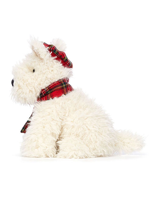 Winter Warmer Munro Scottie Dog スコッティドッグ　マフラー　犬　帽子　いぬ　チェックのマフラーをした犬