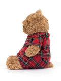 Bartholomew Bear Bedtime　ベットタイム　パジャマのバースロミューベア　チェックの服を着たくま　クマ　ぬいぐるみ　パジャマ　熊