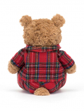 Bartholomew Bear Bedtime　ベットタイム　パジャマのバースロミューベア　チェックの服を着たくま　クマ　ぬいぐるみ　パジャマ　熊