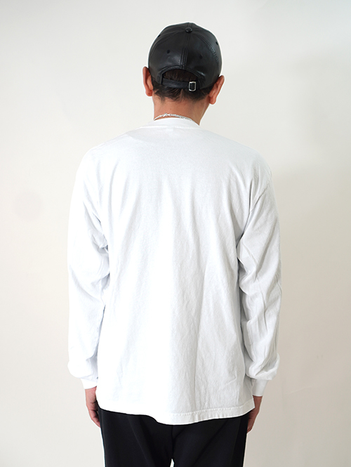 LOS ANGELES APPAREL 6.5oz. ヘビーウエイト ロングスリーブTシャツ - White