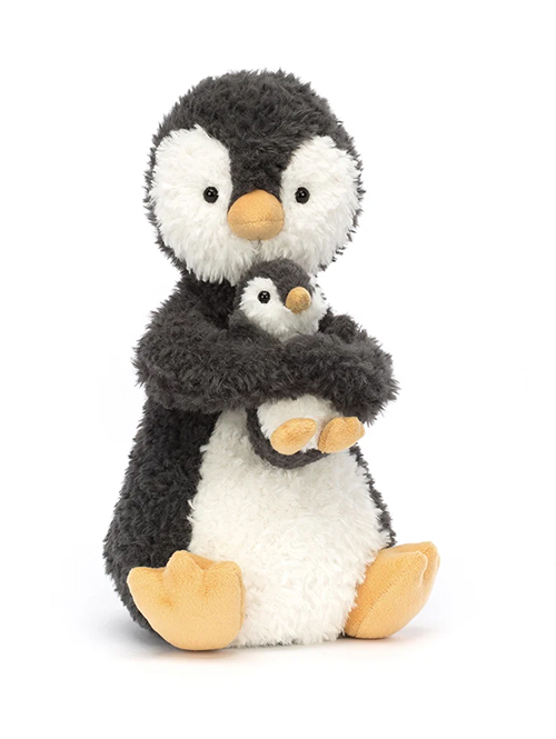 Huddles Penguin　赤ちゃんを抱いたお母さん ペンギン 縫いぐるみ