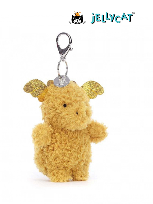 Jellycat Little Dragon Bag Charm　LDG4BC ジェリーキャット　リトルドラゴン　バッグチャーム　リトルシリーズ　金色　ドラゴンのキーホルダー　