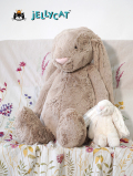 【Huge　ヒュージサイズ/　51㎝ 】Jellycat(ジェリーキャット）Bashful Beige Bunny Huge   ベージュ　うさぎ　BAH2BNNN