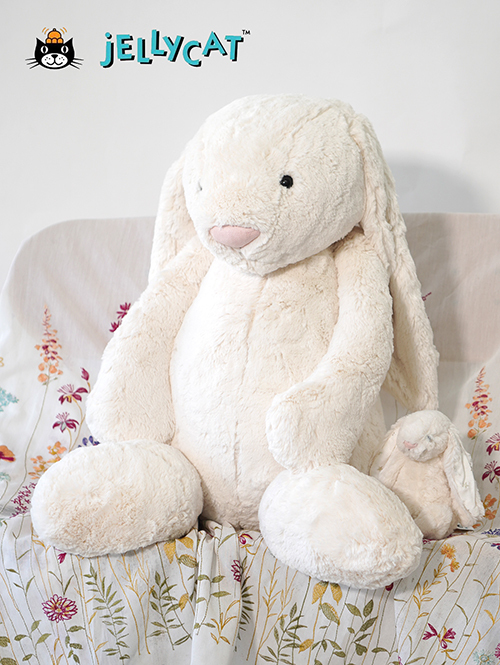 特大 Really Big 67㎝ 】Jellycat(ジェリーキャット）Bashful Cream Bunny Really Big  61cm×29cm BARB1BC を通販 | ETOFFE