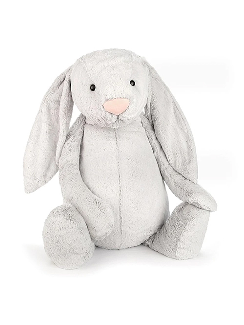 【特大　Really Big　67㎝ 】Jellycat (ジェリーキャット）Bashful Silver Bunny Really Big  BARB1BS  シルバー　大きな  うさぎのぬいぐるみ