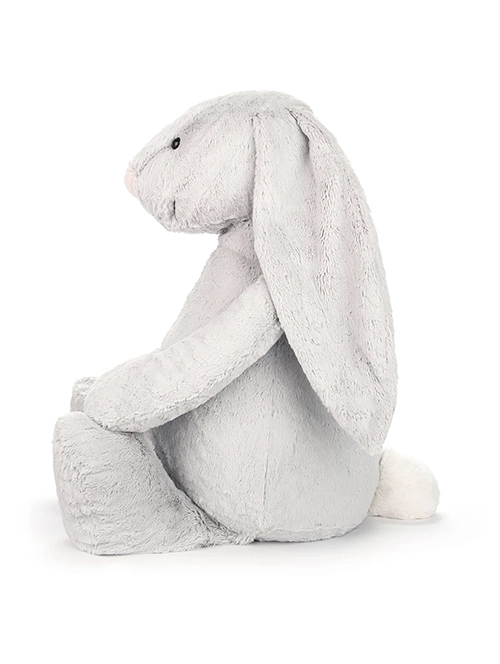 【特大　Really Big　67㎝ 】Jellycat (ジェリーキャット）Bashful Silver Bunny Really Big  BARB1BS  シルバー　大きな  うさぎのぬいぐるみ