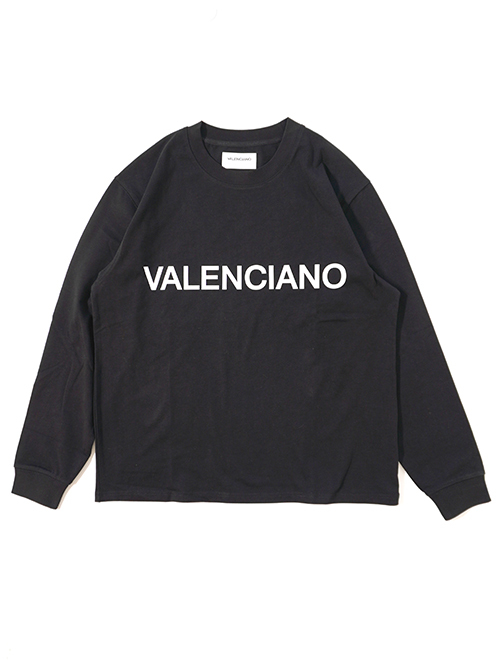 VALENCIANO LOGO Long Sleeve Tee - Black