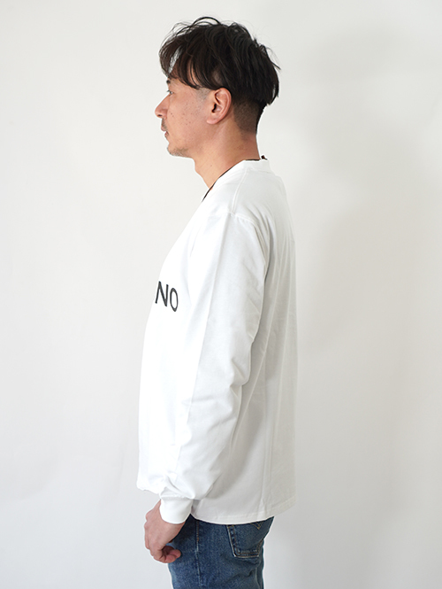 VALENCIANO LOGO Long Sleeve Tee- White