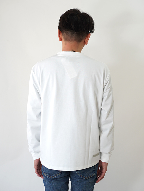 VALENCIANO LOGO Long Sleeve Tee- White