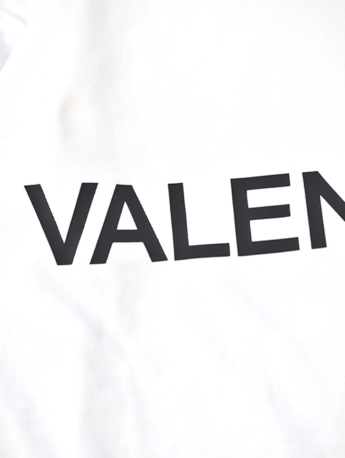 VALENCIANO LOGO Long Sleeve Tee- White