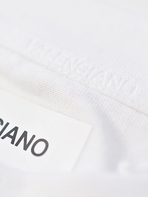 VALENCIANO LOGO Long Sleeve Tee- White