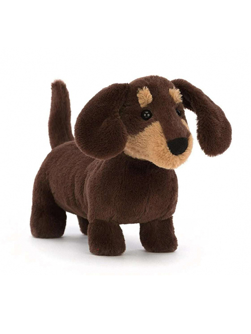 【Sサイズ/ 13㎝】Jellycat Otto Sausage Dog Small OT6SDP 小さい ソーセージドッグ　ダックスフント　犬　犬の縫いぐるみ　