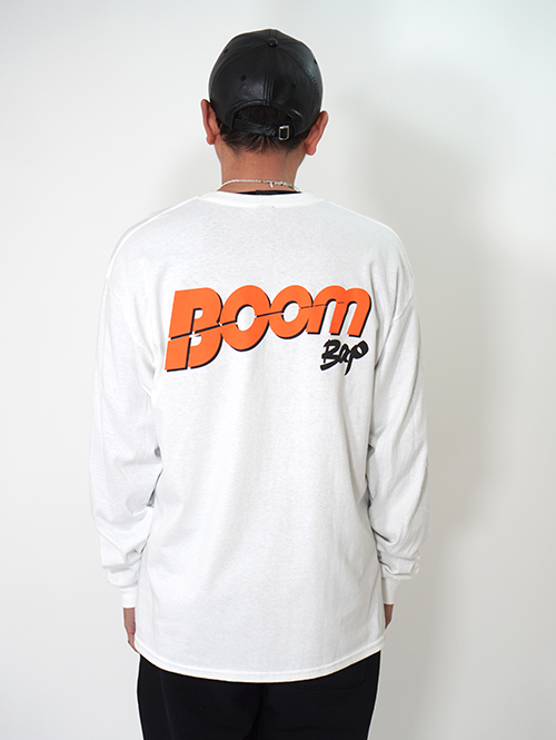 RAP ATTACK  Return of Boom Bap L/S Tee - White