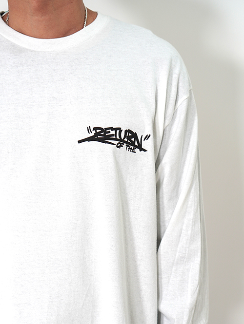 RAP ATTACK  Return of Boom Bap L/S Tee - White