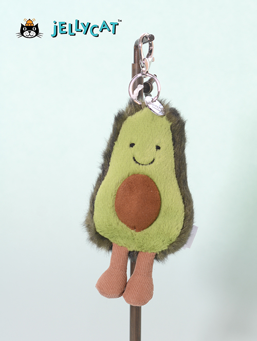 【2024　New】Jellycat　Amuseable Avocado Bag Charm　2024　あぼかど　アボカド　バッグチャーム　キーホルダー　A4AVBC　