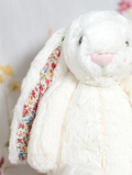 【 Mサイズ /31cm 】Blossom Cream Bunny　BL3CBN　ブロッサム　バニー 花柄 耳 クリームバニー　ウサギ　ぬいぐるみ　白