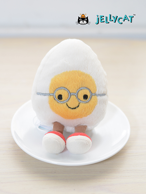 Jellycat Amuseable Boiled Egg Geek　ジェリーキャット　ボイルドエッグ　タマゴ　サングラス　めがね　めがねのたまご　たまご　卵　ぬいぐるみ