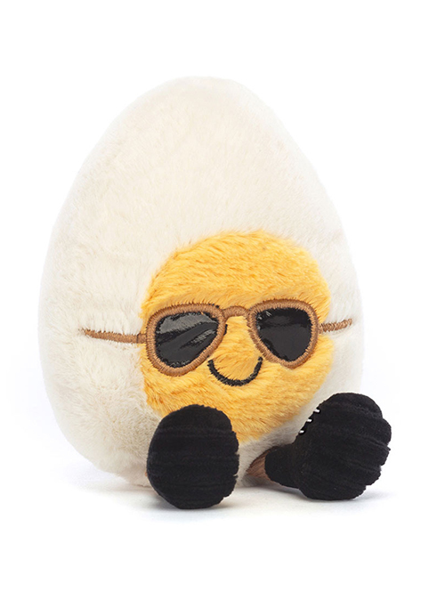 Jellycat Amuseable Boiled Egg Chic　ジェリーキャット　ボイルドエッグ　タマゴ　めがね　めがねのたまご　たまご　卵　ぬいぐるみ