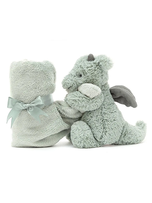 Jellycat Bashful Dragon Soother Soother　ｼﾞｪﾘｰｷｬｯﾄ　ドラゴン　どらごん　毛布の付いた縫いぐるみ　ブランケット付き　ドラゴン　