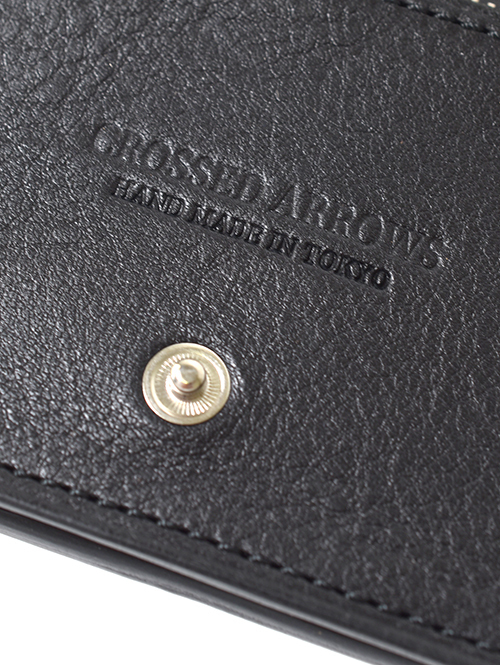 CROSSED ARROWS アリゾナレザー　インディアンコンチョタイプ　 チェーン穴付きトラッカーウォレット 　（BLACK)
