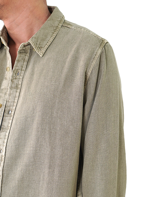 Rolla's Jeans  At Work Oxford Shirt - Sage