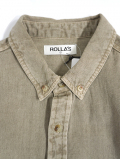 Rolla's Jeans  At Work Oxford Shirt - Sage