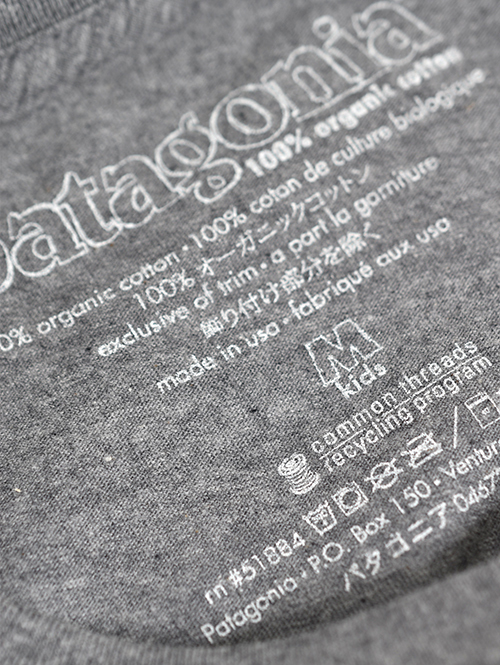 Patagonia Made In USA キッズ ロングスリーブ杢 Tシャツ