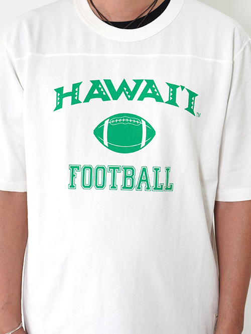 Felco H/S FOOTBALL TEE - UNIVERSITY OF HAWAII  FOOTBALL PRINT フェルコ　カレッジT