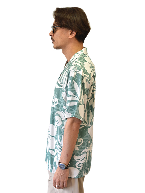 Robert J Clancey Rayon Aloha Shirt Green を通販 | ETOFFE