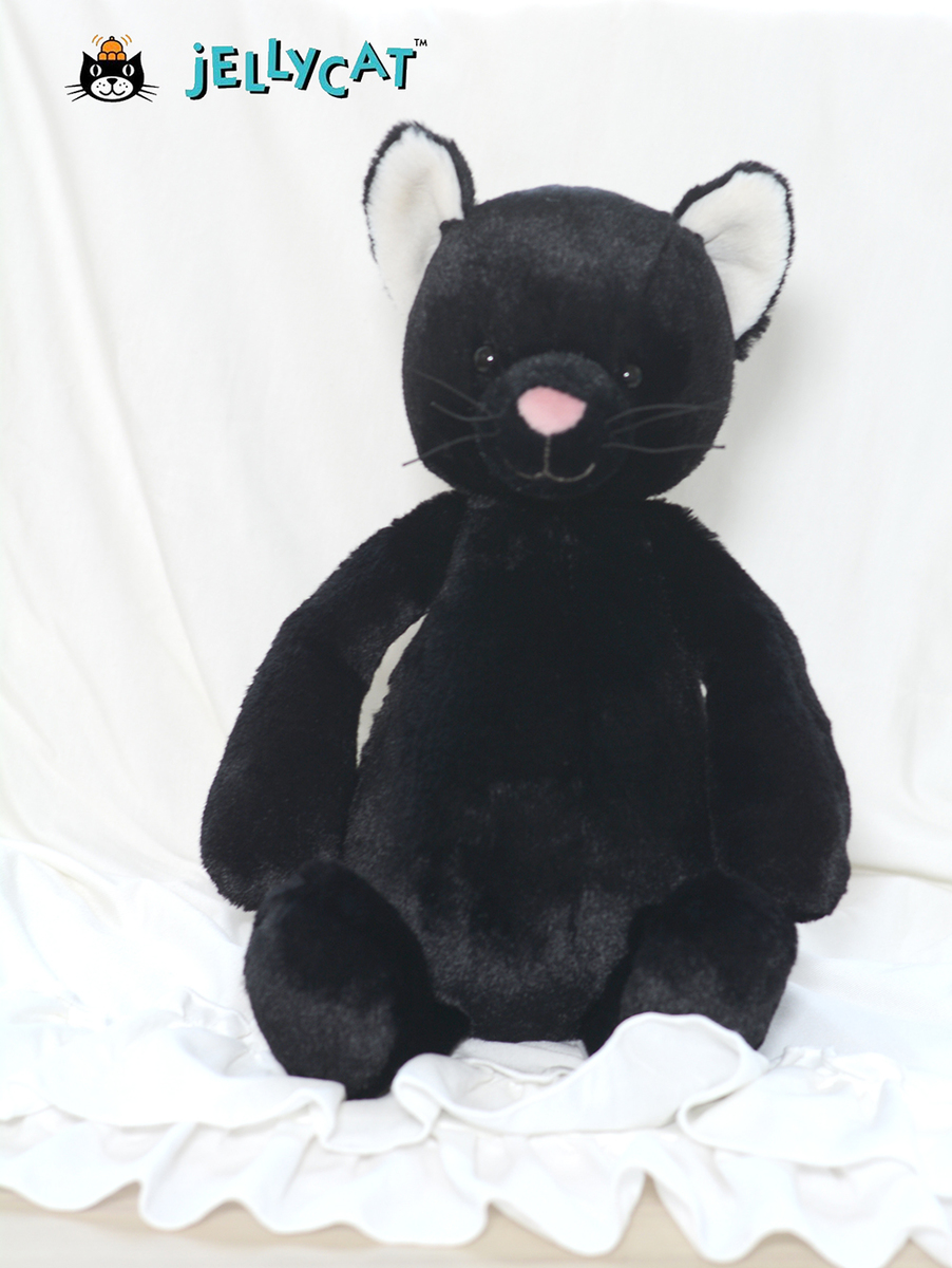 Mサイズ/31cm 】Bashful Black Kitten Medium BAS3BKIT バシュフル ブラック キティー クロネコ 黒いネコの縫いぐるみ  ねこ ぬいぐるみ を通販 | ETOFFE