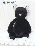 【Mサイズ/31cm 】Bashful Black Kitten Medium　BAS3BKIT　バシュフル　ブラック キティー　クロネコ　黒いネコの縫いぐるみ　ねこ　ぬいぐるみ