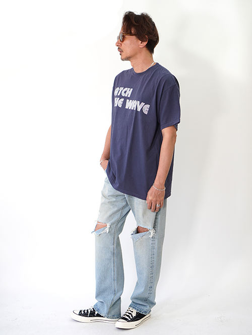 CATCH THE WAVE Tee - Navy