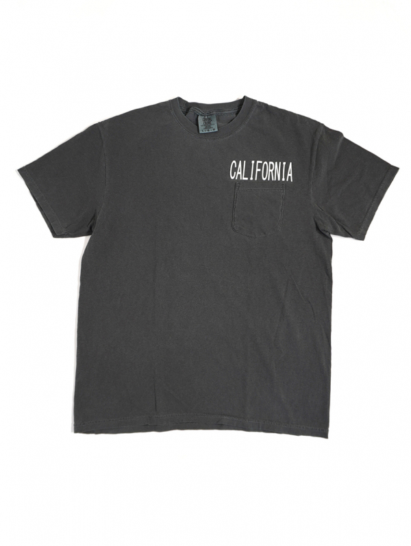 MALIBU FARM California ポケットTシャツ-Vintage Black