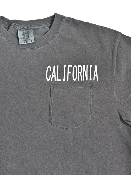 MALIBU FARM California ポケットTシャツ-Vintage Black