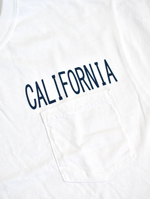 MALIBU FARM California ポケットTシャツ-Vintage White