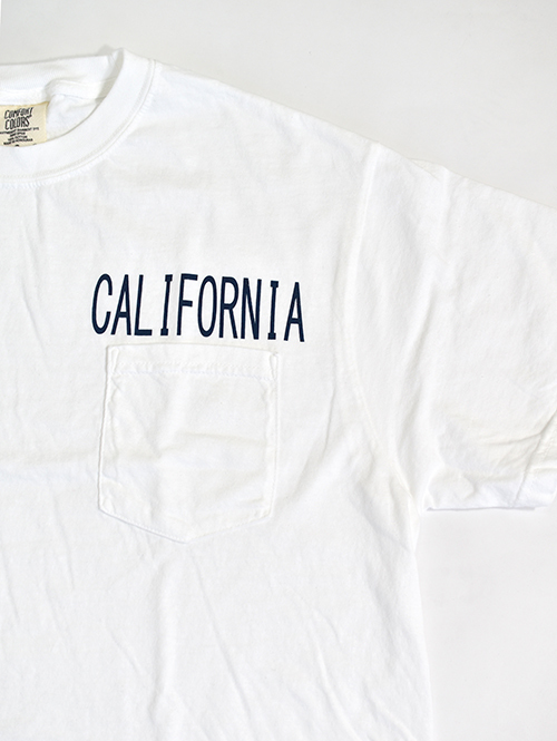 MALIBU FARM California ポケットTシャツ-Vintage White