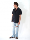 ROLLA'S  BON WEAVE SHIRT - Washed Black