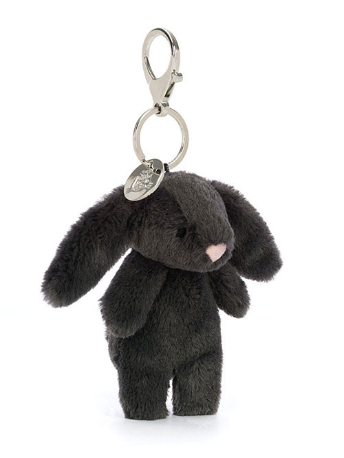 Jellycat ジェリーキャット Bashful Bunny Bag Charm Inky うさぎ　チャーム　キーホルダー(BB4IBCN)